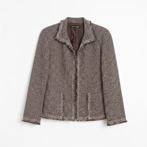 Anne Klein Brown and Cream Blazer